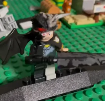 Tóc Asta và kiếm diệt quỷ từ Black Clover cho minifig Lego - Image 2