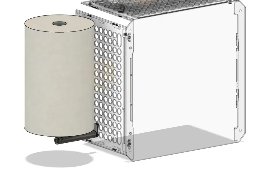 Giá đỡ cuộn giấy ăn cho Cooler Master QUBE 500 - Image 1