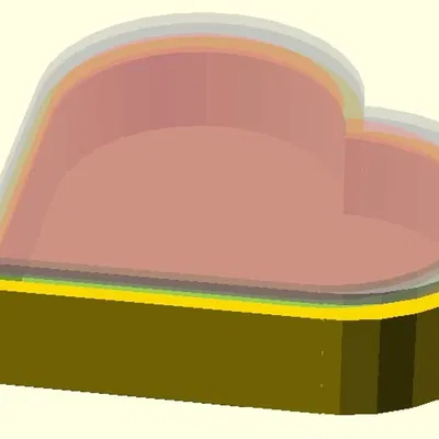 Hộp hình trái tim với nắp vừa vặn bên trong