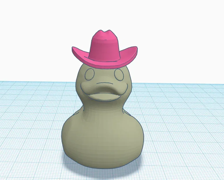 Vịt cao su đội mũ cao bồi - Image 1