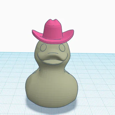 Vịt cao su đội mũ cao bồi