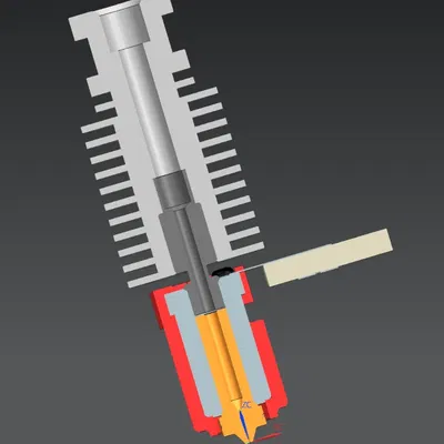 Mô hình Hotend CHC Pro của Triangle Labs cho máy in 3D