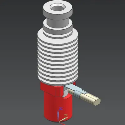 Mô hình Hotend CHC Pro của Triangle Labs cho máy in 3D