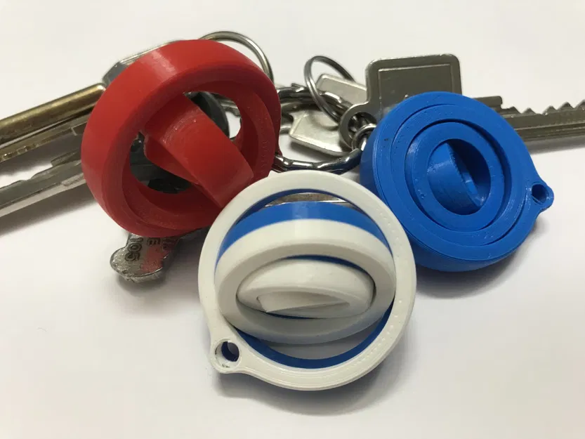 Móc khóa gyroscopic đơn giản để giảm căng thẳng - Image 1