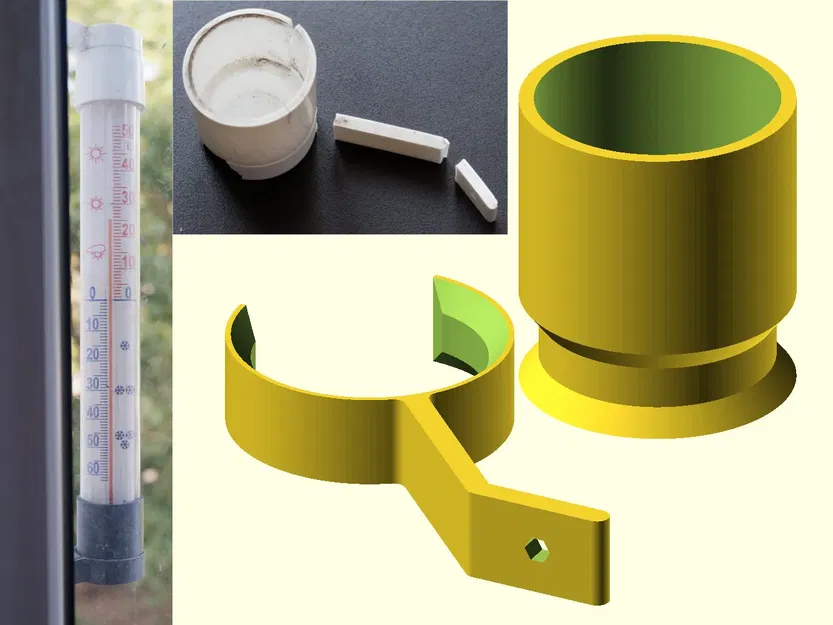 Cánh tay thay thế cho giá đỡ nhiệt kế ngoài trời bằng ống k... - Image 1