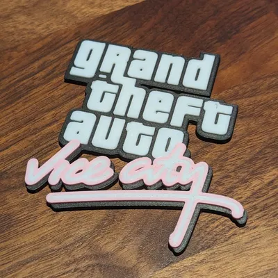 Biểu tượng GTA Vice City với thiết kế bàn độc đáo