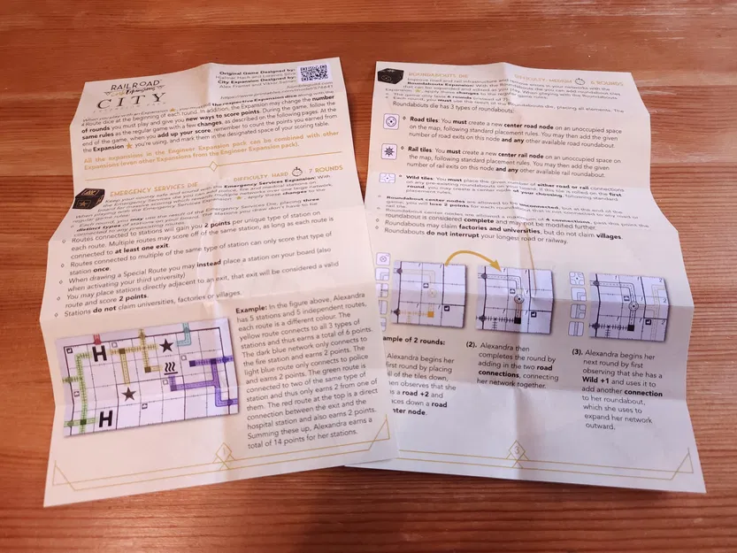 Mở rộng thành phố Railroad Ink cho trò chơi board game - Image 3