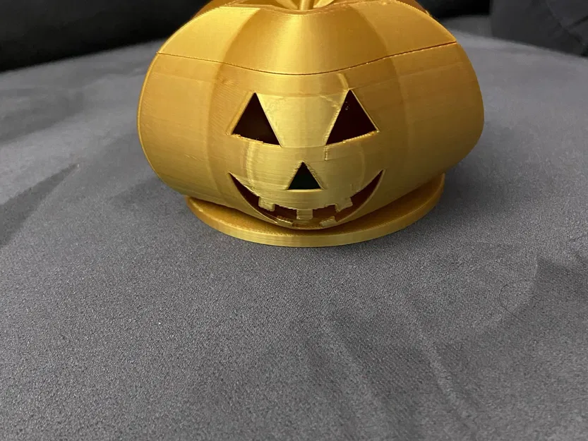 Đèn bí ngô Halloween với chỗ đặt nến LED - Image 1