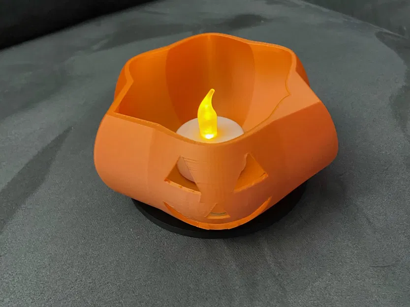 Đèn bí ngô Halloween với chỗ đặt nến LED - Image 6