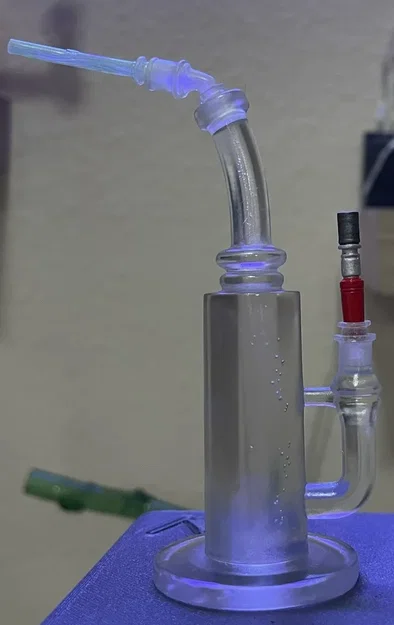 Bong mini 3.5" với bộ máy tạo hơi và bộ chuyển đổi - Image 1