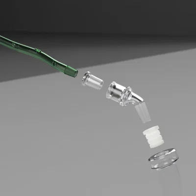 Bong mini 3.5" với bộ máy tạo hơi và bộ chuyển đổi