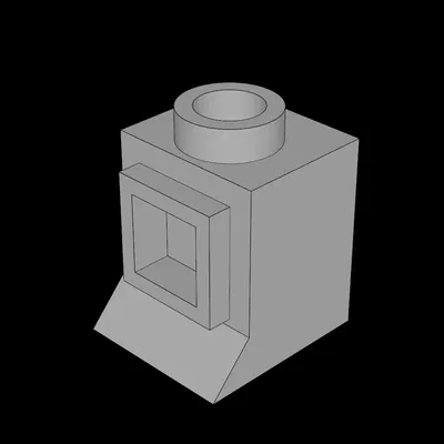 Cửa sổ Lego 1 x 1 x 1 cổ điển với bệ dài