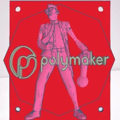 Biểu tượng Polymaker kết hợp với nhà khoa học
