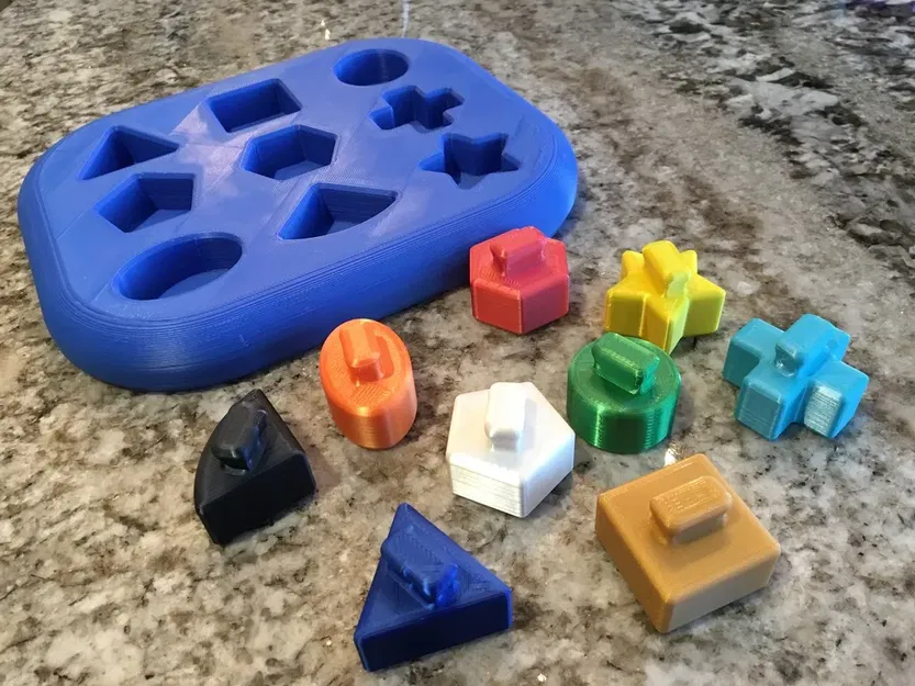 Đồ chơi khay hình cho bé tập nhận biết hình dạng và màu sắc - Image 2