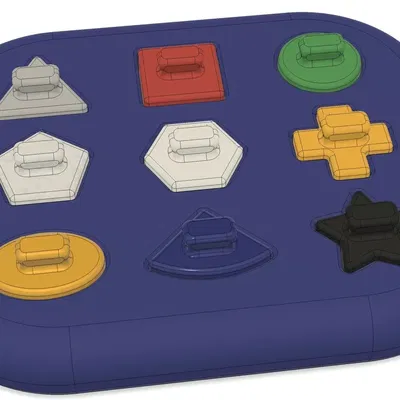 Đồ chơi khay hình cho bé tập nhận biết hình dạng và màu sắc