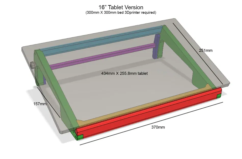 Giá đỡ bảng vẽ điều chỉnh cho máy tính bảng và bàn phím - Image 5