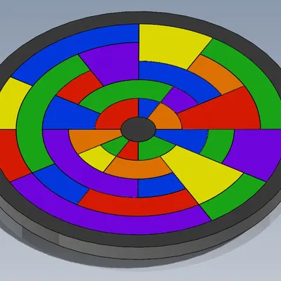 Câu đố não hình tròn với nhiều cách lắp ráp khác nhau