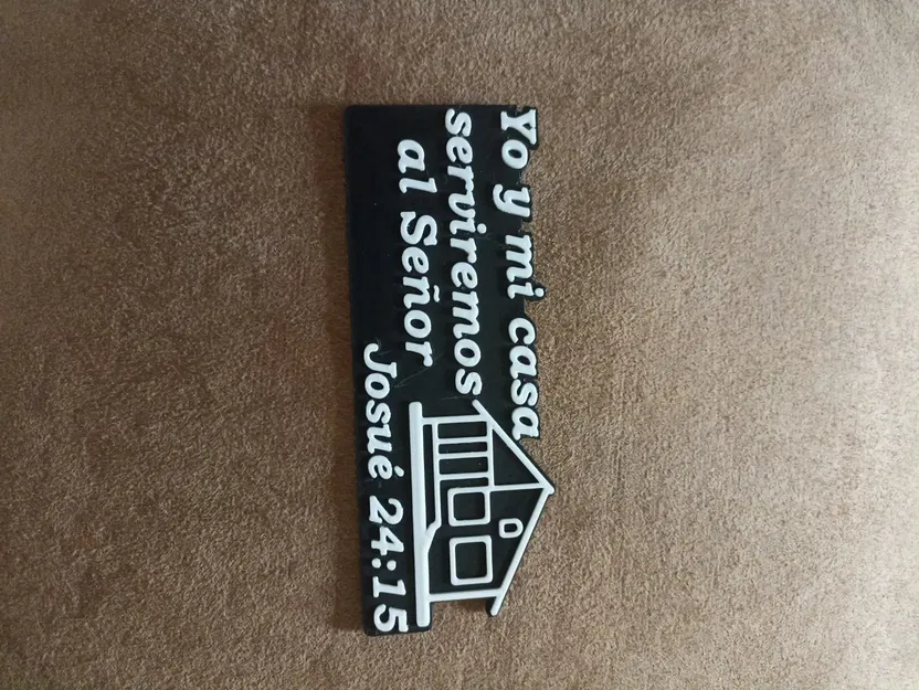 Bảng trang trí câu Kinh Thánh Josué 24:15 - Image 1