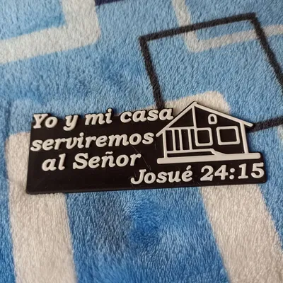 Bảng trang trí câu Kinh Thánh Josué 24:15