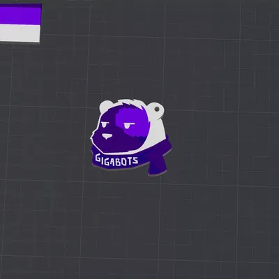 Móc khóa gấu Bắc Cực GigaBots dễ thương