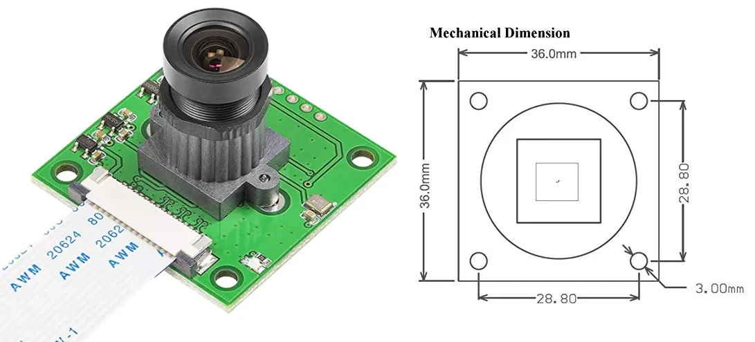 Giá đỡ camera cho Prusa Mini với Arducam OV5647 và ống kính M12 - Image 5