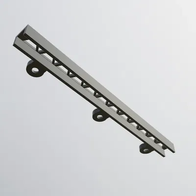 Kênh quản lý cáp hình chữ nhật đơn giản với lỗ gắn vít