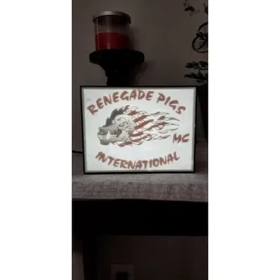 Đèn Lithophane thiết kế cho quán bar của bạn bè