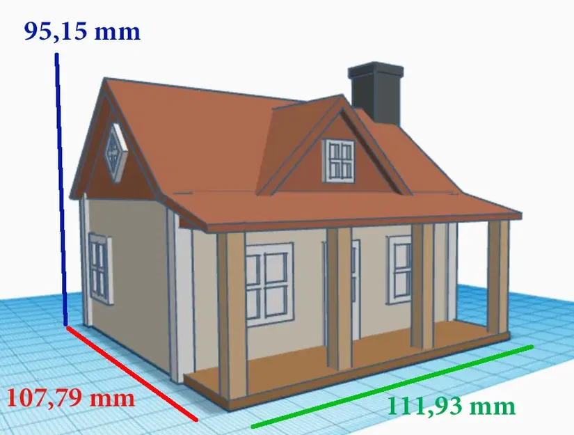Nhà tranh nhỏ cho mô hình và diorama - Image 1