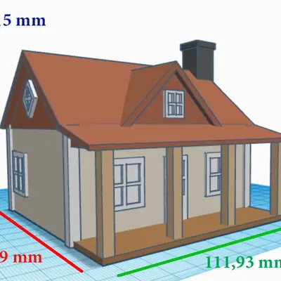Nhà tranh nhỏ cho mô hình và diorama
