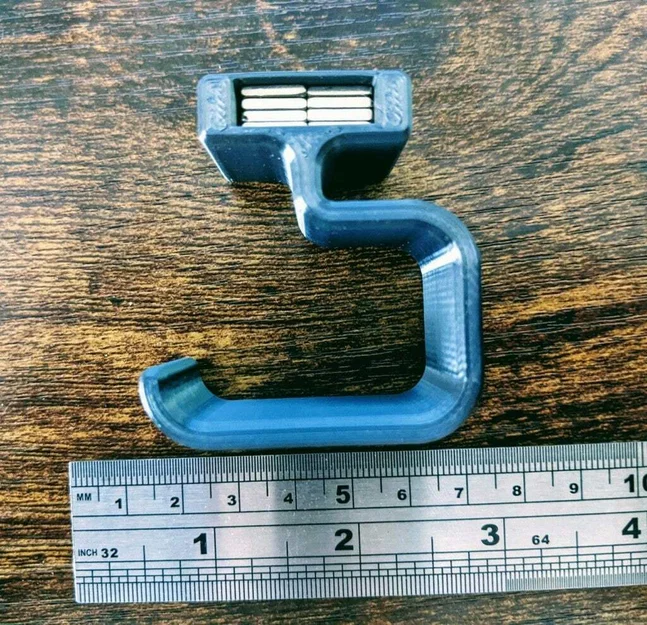 Giá treo tai nghe từ tính dưới bàn đơn giản, dễ in - Image 4