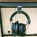 Giá treo tai nghe từ tính dưới bàn đơn giản, dễ in - Thumbnail 5