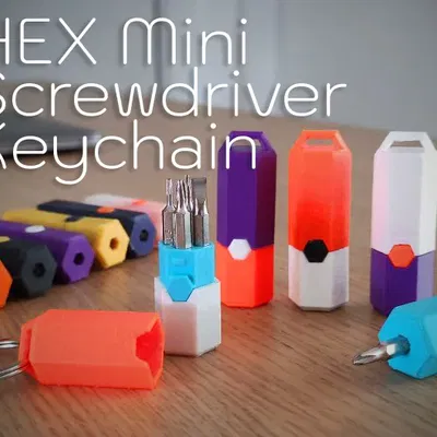 Móc khóa tua vít chính xác với 4 đầu thay thế