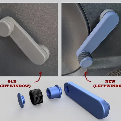 Tay quay cửa sổ cho xe FIAT PANDA