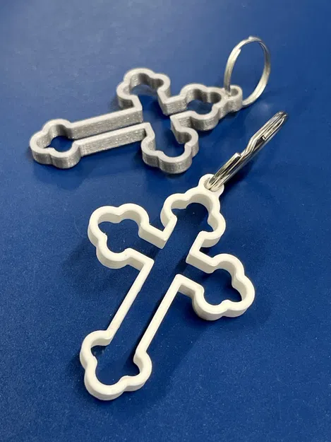 Móc chìa khóa thánh giá Chính thống rỗng - Image 1