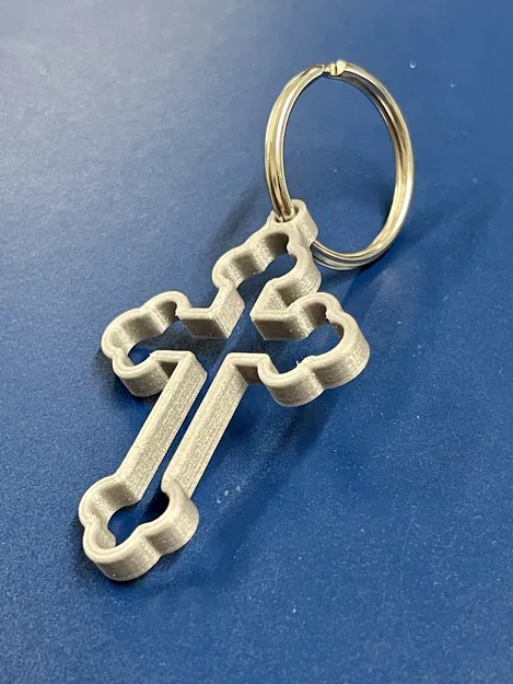 Móc chìa khóa thánh giá Chính thống rỗng - Image 3