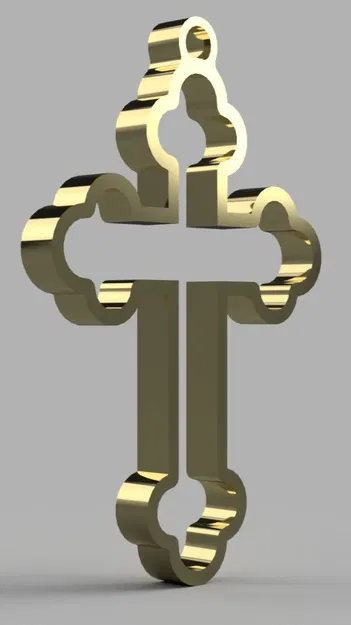 Móc chìa khóa thánh giá Chính thống rỗng - Image 5