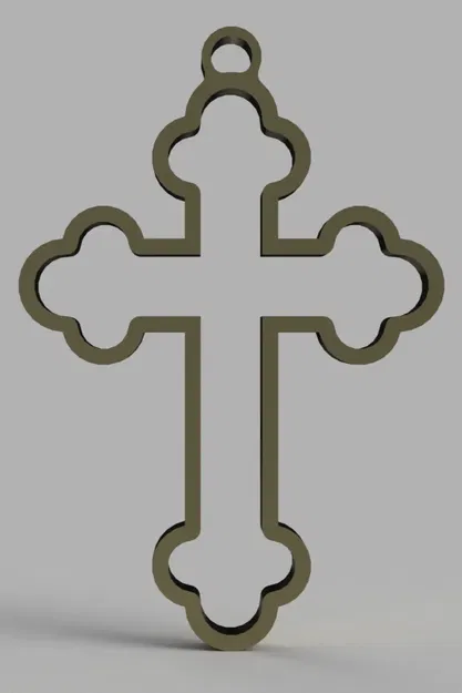 Móc chìa khóa thánh giá Chính thống rỗng - Image 8
