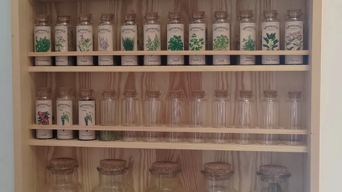 Giá đỡ gia vị cho chai thủy tinh lớn và nhỏ - Image 1