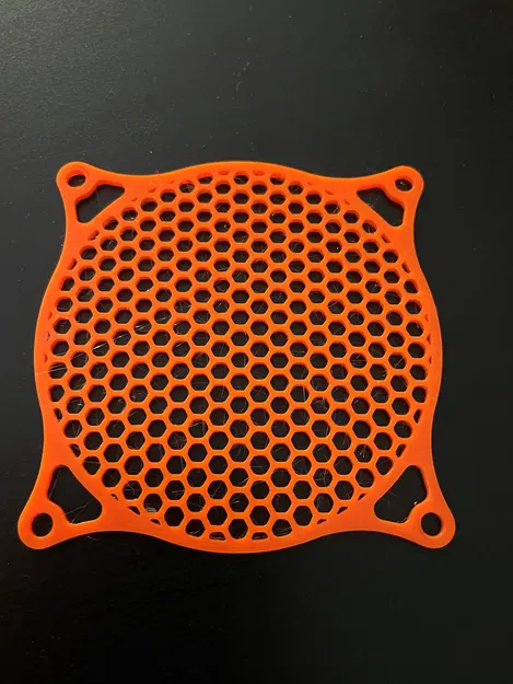 Lưới quạt 80x80mm với họa tiết lục giác - Image 1