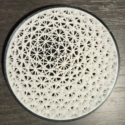 Đế lót ly thiết kế đơn giản với họa tiết lấp đầy