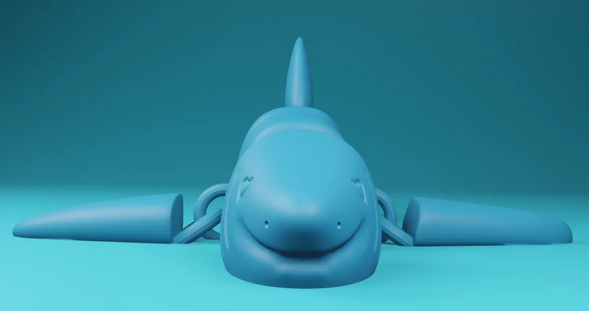 Cá mập linh hoạt không cần hỗ trợ in 3D - Image 2