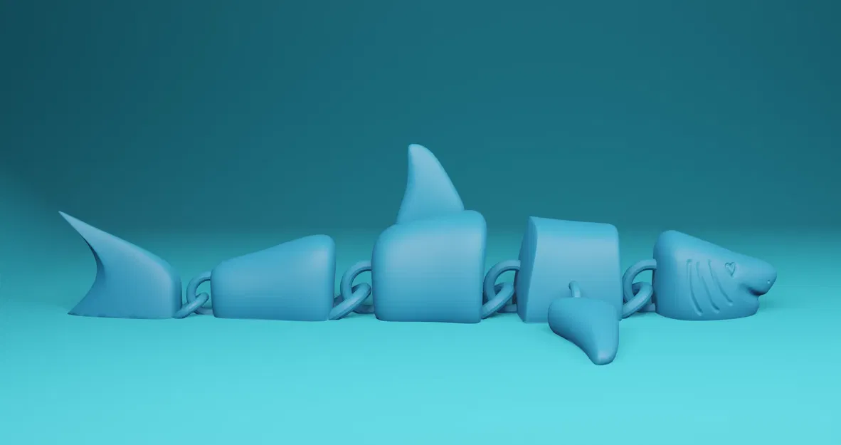 Cá mập linh hoạt không cần hỗ trợ in 3D - Image 3