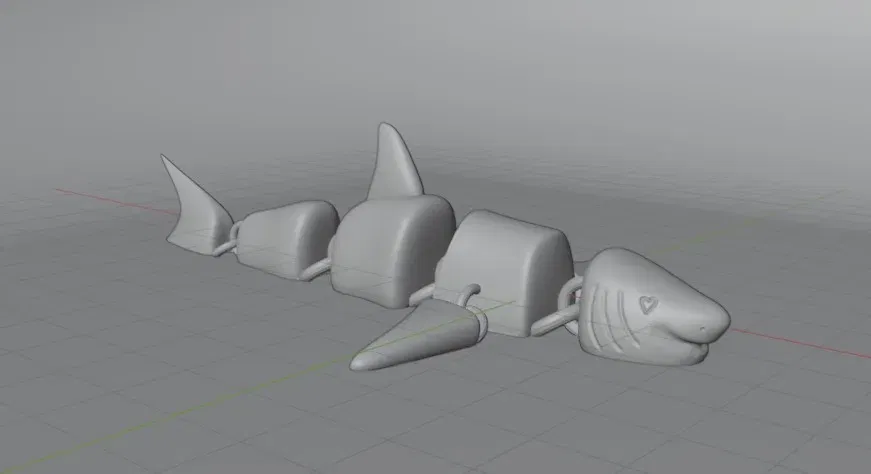 Cá mập linh hoạt không cần hỗ trợ in 3D - Image 4