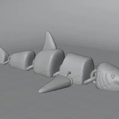 Cá mập linh hoạt không cần hỗ trợ in 3D