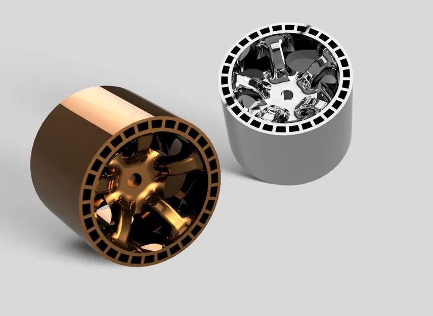 Mâm xe RC Crawler 1/8 tùy chỉnh cho mô hình in 3D - Image 1