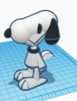 Mô hình Snoopy dễ thương làm bằng Tinkercad - Image 1