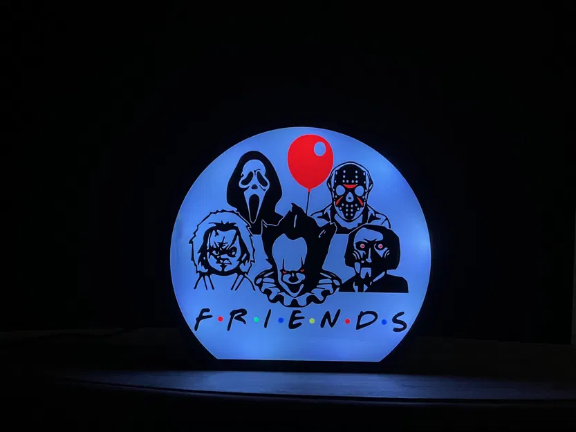 Hộp đèn bạn bè phim kinh dị với nhân vật yêu thích - Image 1