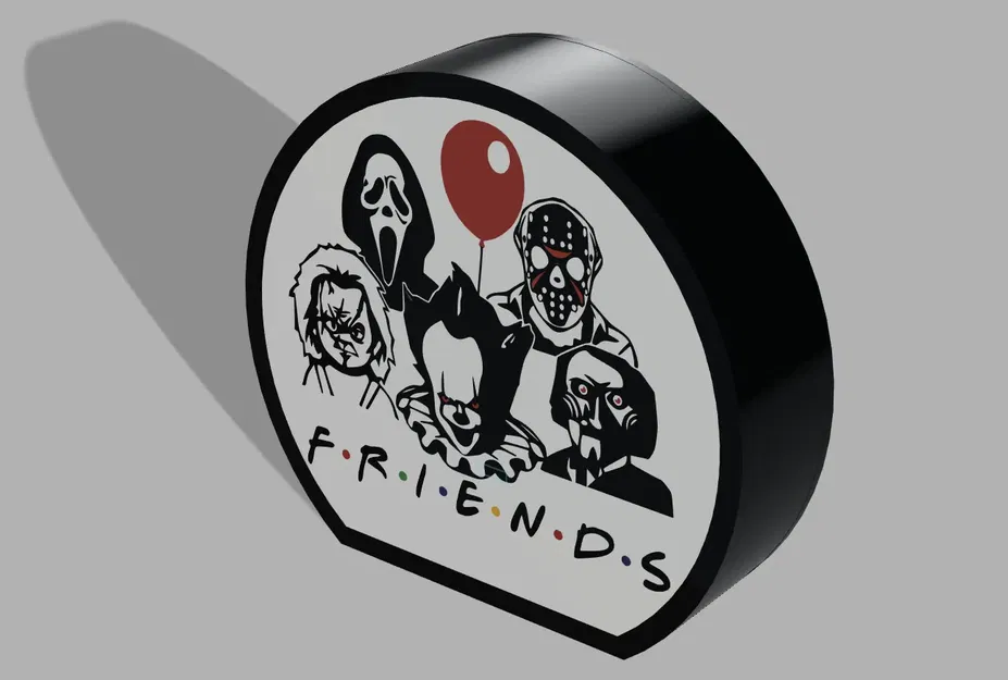 Hộp đèn bạn bè phim kinh dị với nhân vật yêu thích - Image 2