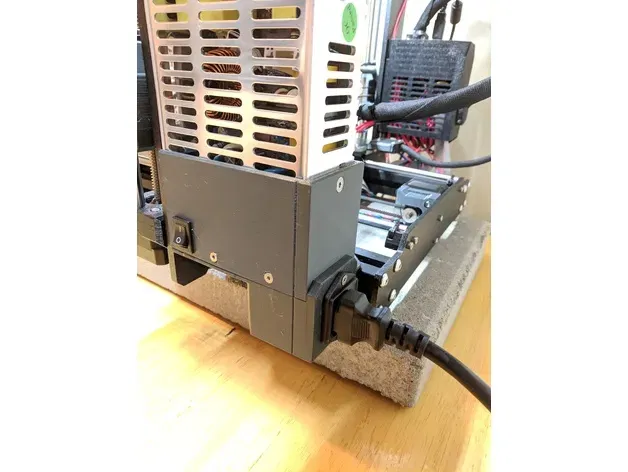 Nắp PSU cho Prusa i3 MK3 với cổng nguồn phía sau - Image 1