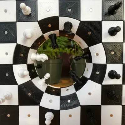 Bàn cờ Wormhole phi Euclide của DaveMakesStuff